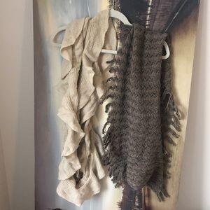 Set of two beautiful wrap scarves!